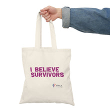 Load image into Gallery viewer, I Believe Survivors - Natural Tote Bag
