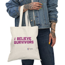 Load image into Gallery viewer, I Believe Survivors - Natural Tote Bag
